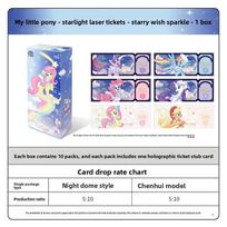 Sparkling MLP Trading Card Game  Official Holo Tickets & Starlight Collection Set | Rare Anime Cards for Collectors gray