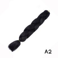 LISI HAIR 100g Gražus perukas plaukų priauginimas 1vnt Ombre Braiding Hair Long Jumbo Braid 24  sintetiniai plaukai black