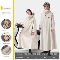 Moterų dviračių apsiaustas nuo lietaus su akumuliatoriumi L beige