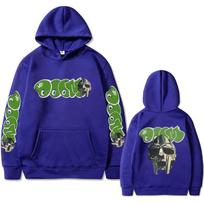 Hip Hop Rapper Mf Doom Madlib Madvillain Mask Art Aesthetic Casual Hoodie Vintage Pullovers Hoodie Clothes Sweatshirts for Men M blue