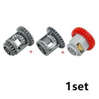 MOC Techniniai diferencialiniai konstravimo kaladėlės Mechaniniai diferencialiniai krumpliaračiai Žaislai Aukštųjų technologijų dalis 6573 62821 65414 Savaime užsirakinanti plyta gray