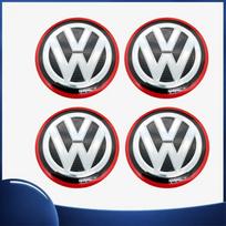 56/60/65/70/75/80/90/120mm Automobilio rato centrinis lipdukas Stebulės lipdukas VOLKSWAGEN Golf 5 6 7 Polo Passat Tiguan CC Bettle Bora Touran ncrw70 wzjy7 56mm raudona