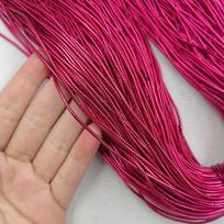 1.5mm Gold Cotton Core Non-Elastic Round Hang Tag Cord pink
