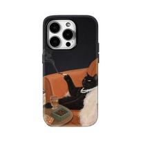 Sudėtingas kačių poilsio kampelio telefono dėklas, skirtas IPhone 17AIR 16E 16 15 14 13 12 11 17 Pro Max Plus, dvigubo sluoksnio galinis dangtelis For iPhone XS Max