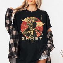 Ghost of Yotei Shirt Atsu Japan Tee Lord Saito Graphic Crew Neck Short Sleeve Shirt Unisex Men Women All-Season 150 beige