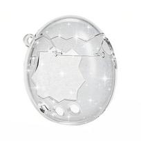Clear Crystal Case for Tamagotchi Paradise Digital Pet Protective Cover Transparent Shell Flip Open Case with Button Openings white