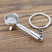 Pitcher Coffee Handle Keyring Mini Creative Barista Coffee Keychain  Auto Accessories 7 beige