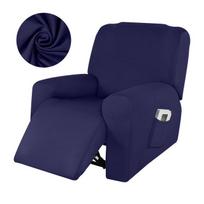 Neperšlampami atlošimo sofos užvalkalai Didelio elastingumo Lazy Boy kėdžių užvalkalai Minkšti neslystantys kėdžių užvalkalai namams 1 Seat (27-38in) tamsiai mėlyna