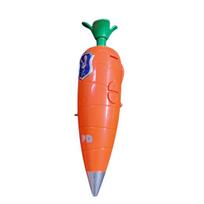 Cute Carrot 2-In-1 Voice Recorder Pen 60S Recording Graffiti Ballpoint Novelty Electronic Sound Plaything Kids Stationery Holiday Present Opp Bag Packing orange