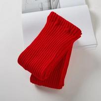 Knitted Yoga Dance Socks 90cm Thigh High Stockings Comfortable Ballet Warm Up Socks  Dance Fitness raudona