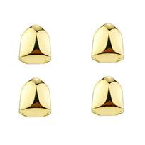 1/2/3/4pcs Fashion Gold Small Single Tooth Cap Grills Hip Hop Teeth Grill Golden Dental Braces Teeth Makeup Tools beige