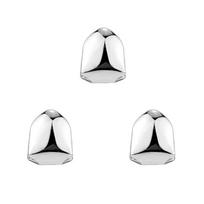 1/2/3/4pcs Fashion Gold Small Single Tooth Cap Grills Hip Hop Teeth Grill Golden Dental Braces Teeth Makeup Tools white