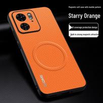 Motorola Edge 40 Neo & Pro dėklas - Pažangi magnetinė tekstūra ir visapusiška apsauga nuo kritimo Motorola Edge 40 orange