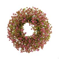Durų vainikas Dirbtinių gėlių dovana Elegantiška pavasario vasaros pakabinama girlianda vestuvėms rose red brown