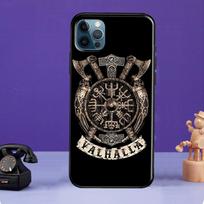 Vikingų Vegvisir silikoninis dėklas iPhone 13 Mini 11 14 12 Pro Max 7 8 Plus X XR XS Max SE 2020 telefonui iPhone 14Pro MAX black