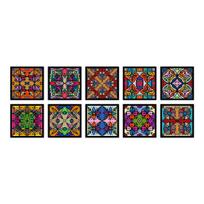 PVC lipnus lipdukas vandeniui atsparus „pasidaryk pats“ plytelių lipdukas Baldams vonios kambarys virtuvės sienų lipdukai Nuimami plytelių lipdukai 1 Set 10x10cm 10PCS