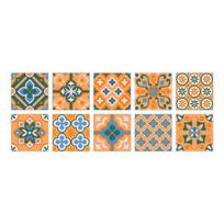 PVC lipnus lipdukas vandeniui atsparus „pasidaryk pats“ plytelių lipdukas Baldams vonios kambarys virtuvės sienų lipdukai Nuimami plytelių lipdukai 1 Set 10x10cm 10PCS