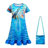 Filmo Scenos Kostiumas Spausdintas Avataras Su Uodegos Šarvais Superherojaus Apranga Pėdkelnės kids (140cm) blue