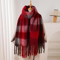 Žieminis storas šiltas šalikas Moteriškas kašmyro šalis ir skaros Pashmina Kaklaskarė Bufanda Moteriškas Vaivorykštinis Pūkuotas Kutais Echarpe Naujas 38x230cm black