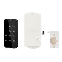Keyless Touch Keypad Touch Keypad Lock Battery Powered Automatic Motor Lock  Swimming Pool Use Password black