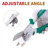 Angle Scissors Adjustable 45 to 135 Degree Safety Lock Trim Shears Tools Green gray