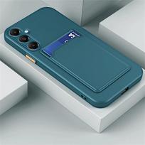 Skirta Samsung Galaxy A17 5G dėklas Skirta GalaxyA17 4G A 17 Kortelės laikiklis Tiesus silikoninis telefono galinis dangtelis Atsparus smūgiams buferis Fundas For Galaxy A17 tamsiai žalia spalva