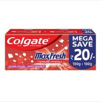 „Colgate MaxFresh 150GM Anticavity“ dantų pastos gelis, „Spicy Fresh Saver Pack“ (Pakuotėje 2 vnt) red