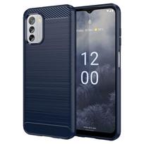 „Nokia G60 Case Nokia G60 5G Cover“ 6,58 colio anglies pluošto smūgiams atsparus silikoninis buferis, skirtas Nokia G60 G50 G21 G11 G20 G10 G400 For Nokia G21 mėlyna