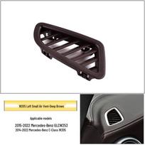 Mercedes-Benz C-Class, E-Class, GLC Dashboard Air Vents: W205, W212, W213 Front Instrument Panel AC Outlets black