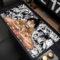 Gaming Mouse Pad 90x40cm One Piece Luffy Large Computer Mousepad Desk Mat XXL Anime Carpet Keyboard Gamer Accessories Table Pad 30cmx80cm brown