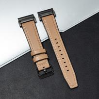22mm 26mm odinė apyrankė Garmin laikrodžiui Fenix 8 E 47mm 51 7 7X 6 6X 5X Plus 945 Švelni rašto išmaniojo laikrodžio dirželis sportinė apyrankė riešui 22mm beige