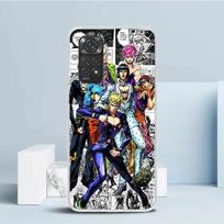 JoJo Bizarre Adventure Golden Wind Phone Case For Xiaomi Redmi Note 15 14 14S 13 12S 12 Pro Plus 11S 11 11T 11E 10S 10 + Soft TP Redmi Note 12 Pro 5G gray