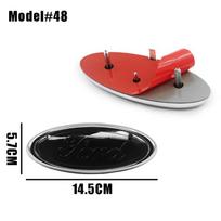22.3cm 14.5cm Car Styling Logo Front Grille Emblem Rear Trunk Badge Accessories For Ford Mondeo MK2 MK4 F150 F250 F250 GT GT500 CVU1 gray