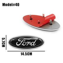 22.3cm 14.5cm Car Styling Logo Front Grille Emblem Rear Trunk Badge Accessories For Ford Mondeo MK2 MK4 F150 F250 F250 GT GT500 CVU1 gray