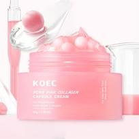 Face Moisturizer Lightweight Moisturizing Cream 5% Niacinamide for Uneven Skin Tone, Glow hydration Collagen Capsule Cream white