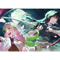 Klasikiniai anime Demon Slayer Kanroji Mitsuri plakatai ir spaudiniai, drobės spausdinimas, sienų meno paveikslas svetainei, namų dekoravimui 60cm×100cm NoFrame