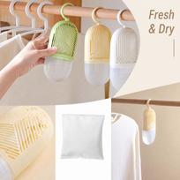 Refill Bags, Desiccant Dehumidifier Replacement Packs for Closet Storage - Absorbs Damp, one size beige