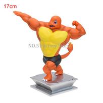 Anime Pokemon Treniruotės Raumenų Vyras Veiksmo Figūrėlė Gengar Charmander Psyduck Squirtle Bulbasaur Snorlax PVC Figūrėlė Modelis Žaislai Dovana yellow