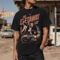 The Getaway Shirt, Steve McQueen Tee, Sam Peckinpah Crime Movie Cotton TShirt 3XL black