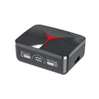 TWS belaidės „Bluetooth“ ausinės M90 LED ekranas Stereo žemųjų dažnių jutiklinės valdymo ausinės su mikrofonu „Bluetooth“ ausinės, skirtos „iPhone“ belaidėms ausinėms juoda