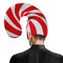 Cane Hat Headdress Decor Stage Nightclub Year Team Events Headgear Party Men Women Red White white