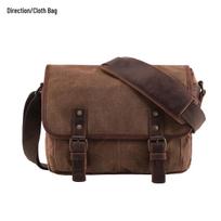 New Waterproof Waxed Canvas Camera Bag: Outdoor SLR & Mirrorless Shoulder Bag for Professional Photography black