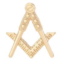 8 Stiliai Klasikiniai Masoniški Simboliai Emalio Sagtys Juokingi Laisvųjų Masonų Emblemos Auksinės Smeigtukai beige