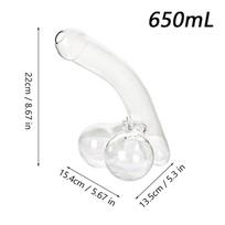 1000mL Middle Finger Decanter Red Wine Whisky Vodka Glass The Wine Bottle Creative Bar Home Kitchen Wine Cabinet Decoration white