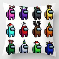 Game Us Among Pillow Case Throw Cushion Cover Home Sofa Decor Square Cartoon 7 black