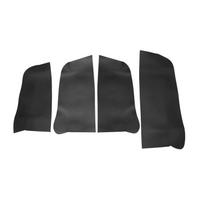 For VW Jetta MK6 2015 2016 2017 2018 Microfiber Leather Interior Car Door Handle Armrest Panel Cover Protective Trim Armrest Black noline