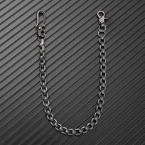 Punk Gothic Style Vintage Metal Skull For Men, Waist And Pants Chain, Fashion Accessory gray