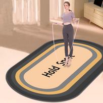 Neslystantis šokdynė ir jogos kilimėlis namų fitnesui – garsą izoliuojantis ir amortizuojantis 40x60 cm Silicone Bottom beige