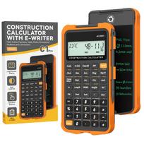 ROATEE Professional Architectural Calculator with Electronic Memo and for Industrial Shockproof TPU Case 12 Large Permanent Memory Ideal for Civil and oranžinė