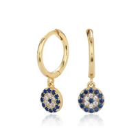 Sterling Silver Zircon-Studded Devil's Eye Ear Cuff - Elegant European & American Style Earring 925 Silver auksas
